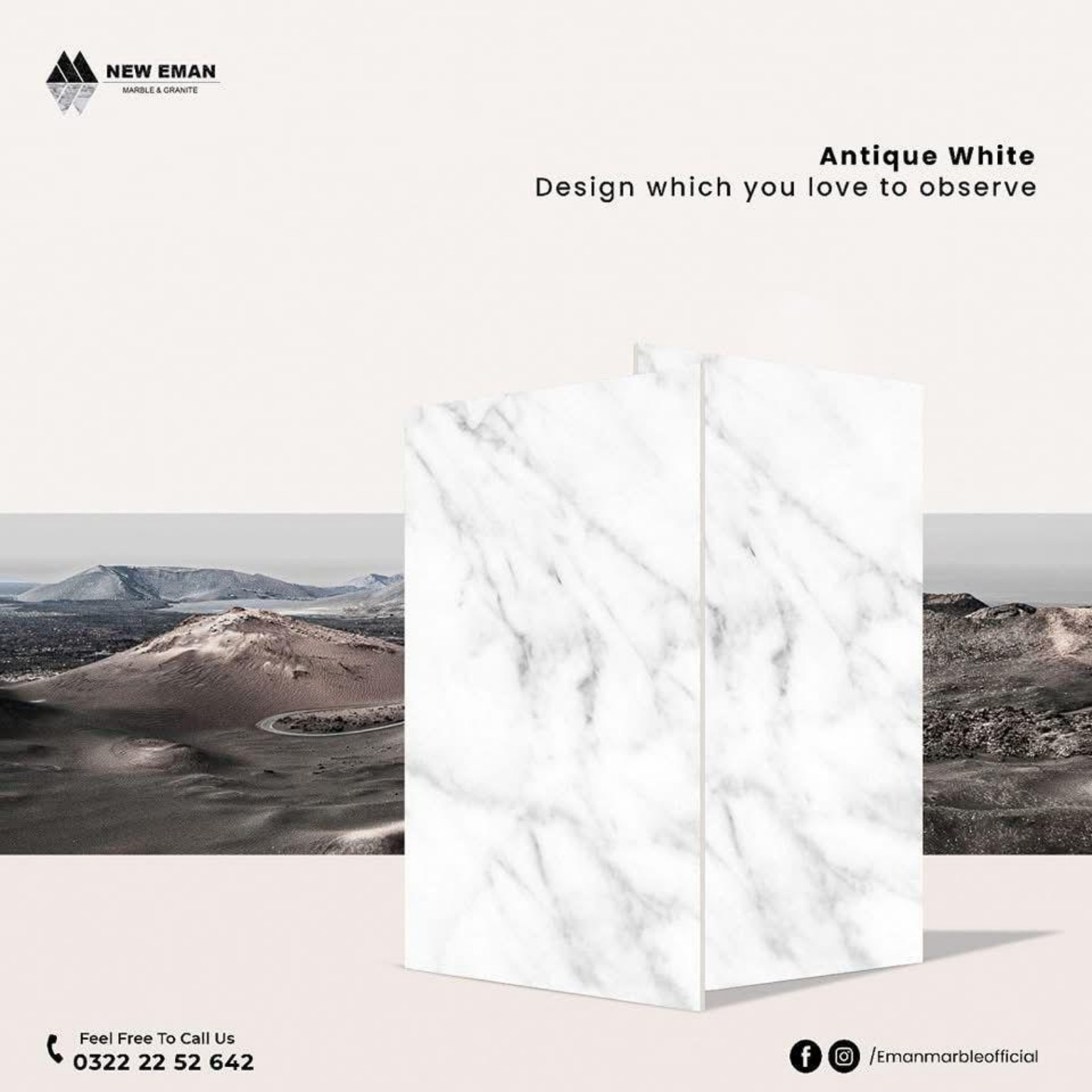 Full Antique White Marble presentation