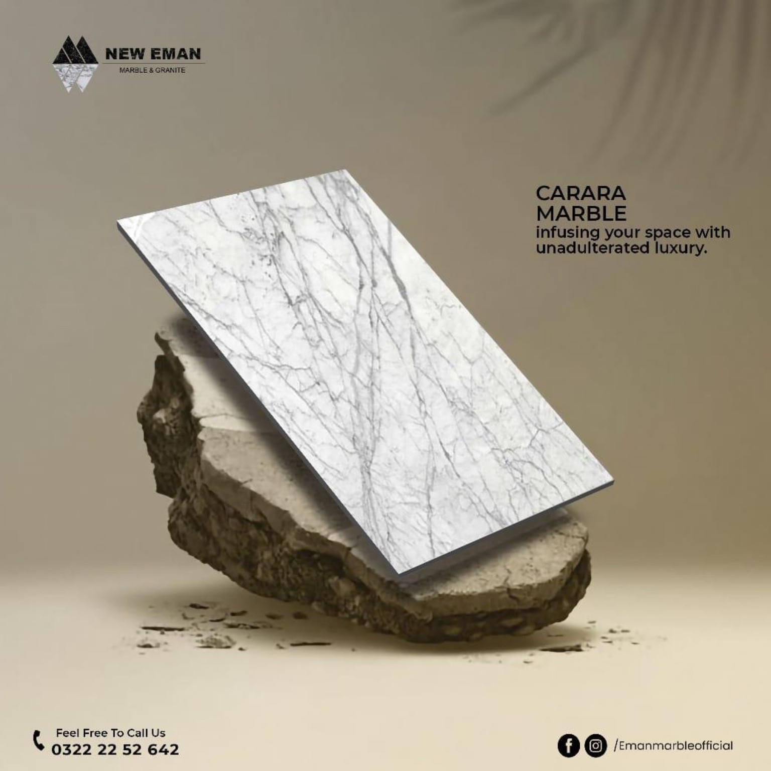 Full Carrara Marble product presentation