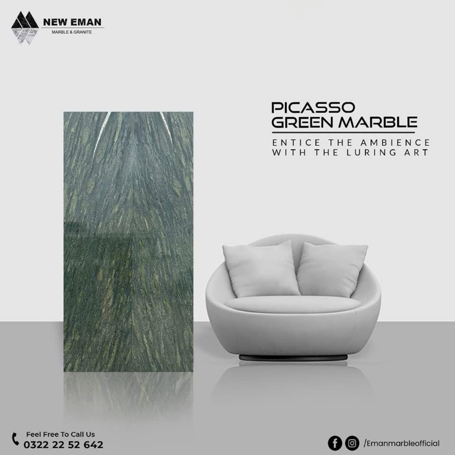 Full Picasso Green Marble product presentation