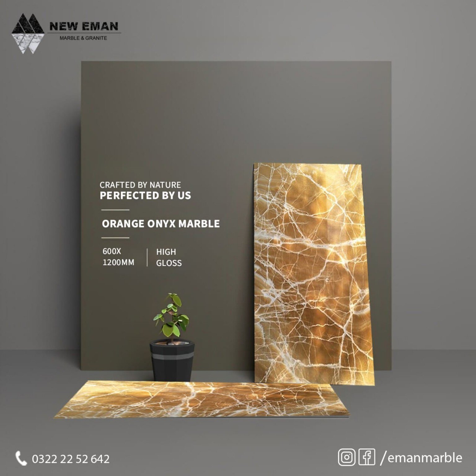 Orange Onyx Marble by New Eman